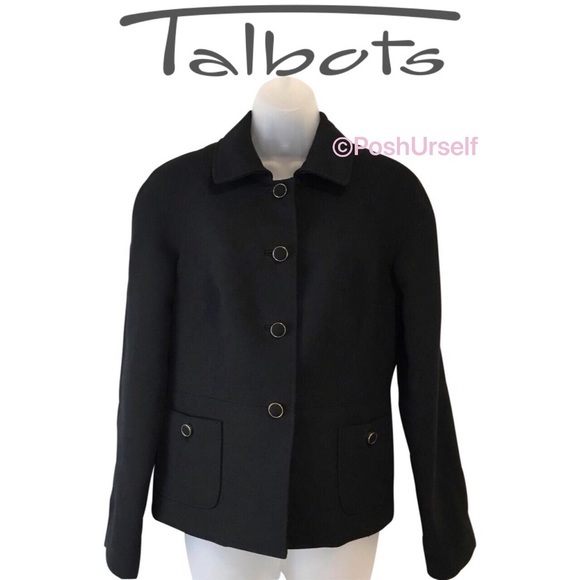 Talbots Jackets & Blazers - ⚠️SOLD⚠️ Talbots black wool blend blazer jacket